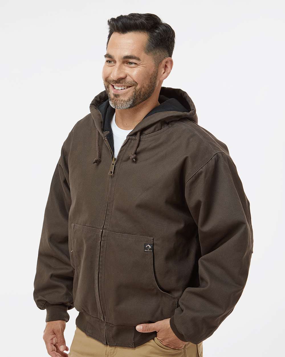 Dri Duck Cheyenne Boulder Cloth™ Hooded Jacket with Tricot Quilt Lining – Durable Outdoor & Workwear Jacket