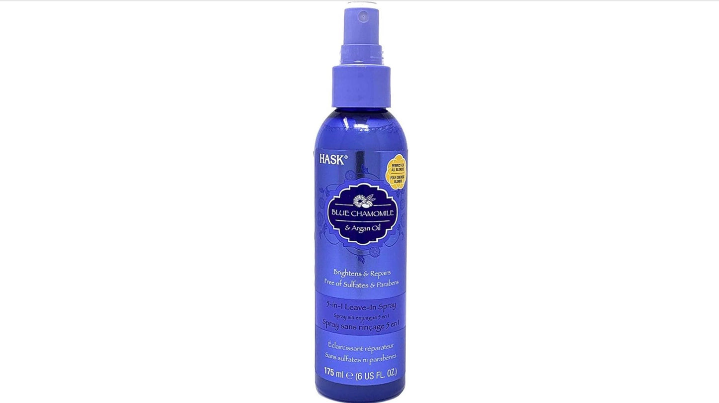 Hask Blonde Care Moisturizing 5-in-1 Leave-in Hair Spray Blue Chamomile & Argan