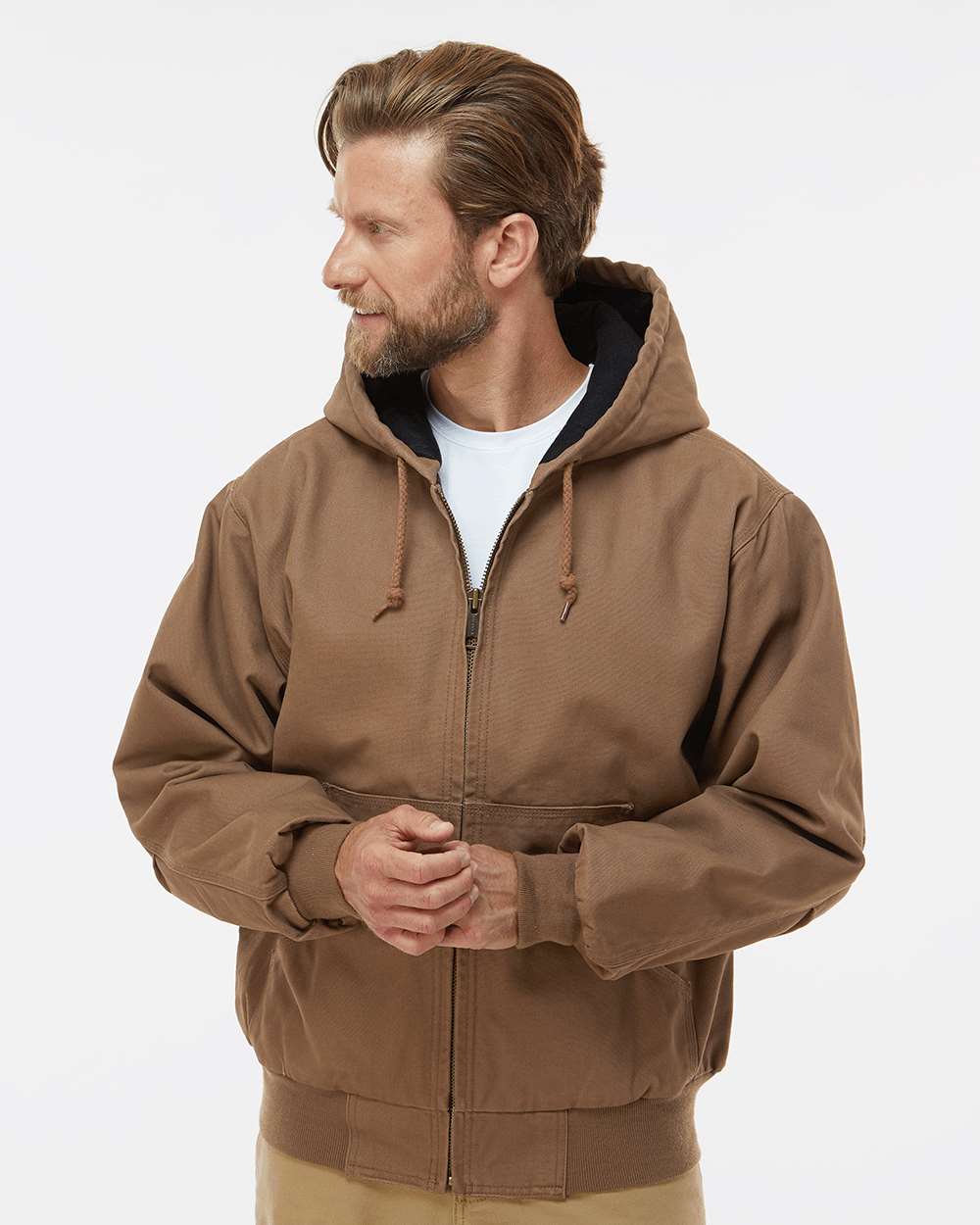 Dri Duck Cheyenne Boulder Cloth™ Hooded Jacket with Tricot Quilt Lining – Durable Outdoor & Workwear Jacket