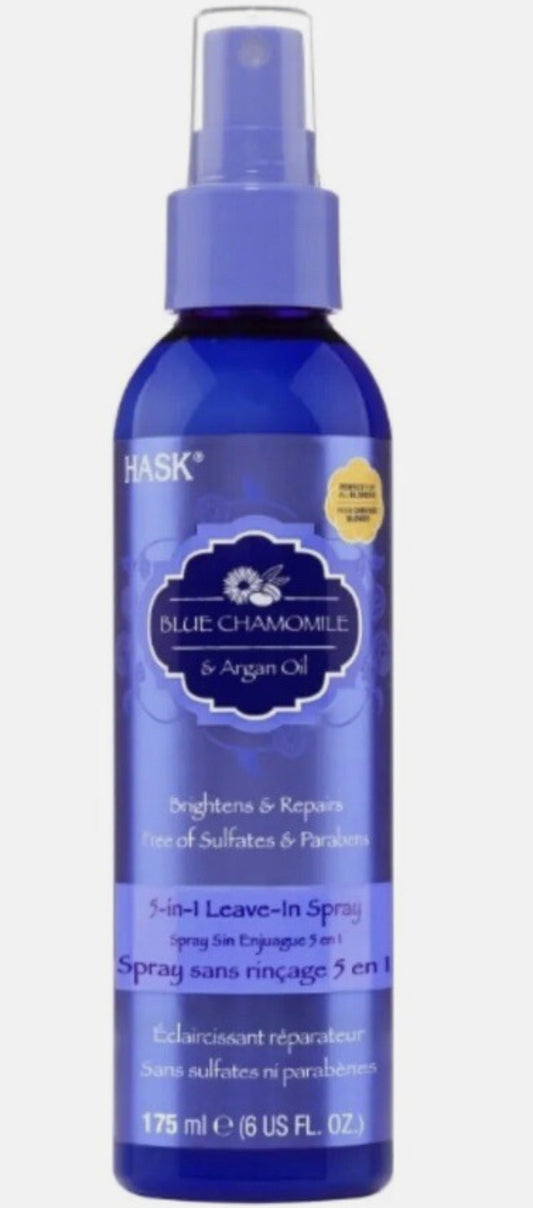Hask Blonde Care Moisturizing 5-in-1 Leave-in Hair Spray Blue Chamomile & Argan